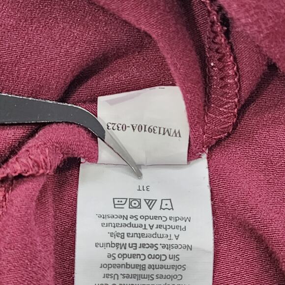 Athletic Works Pants Womens XS Red Wine Burgundy Core Knit Drawstring Straight - Picture 6 of 11